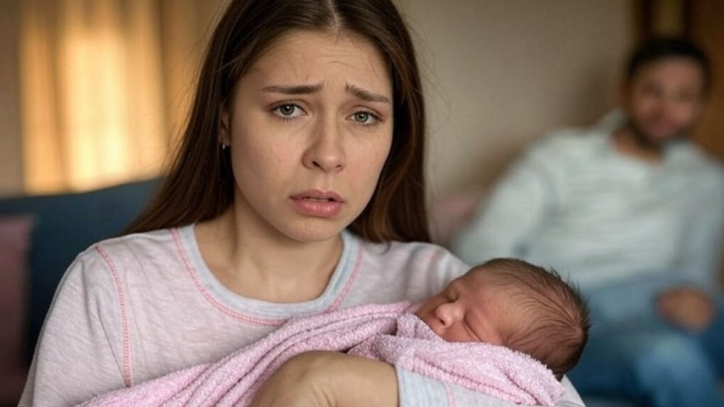 Retour de la maman et du bébé a la maison et découverte de l'infidélité du mari volage